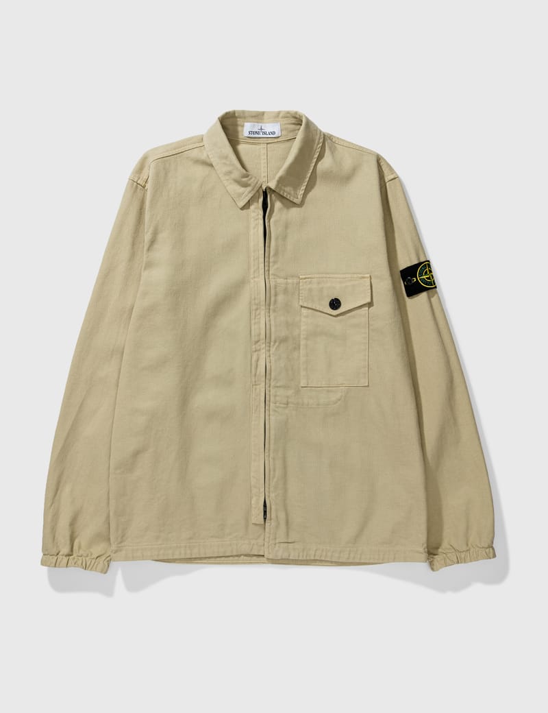 stone island beige overshirt