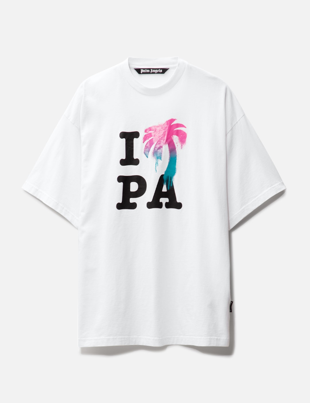 Palm Angels - I LOVE PA CLASSIC T-SHIRT  HBX - Globally Curated Fashion  and Lifestyle by Hypebeast