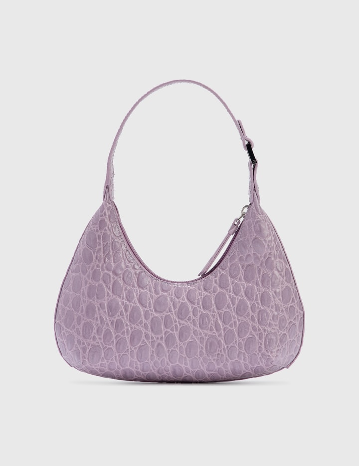 Baby Amber Lilac Circular Croco Embossed Leather Placeholder Image