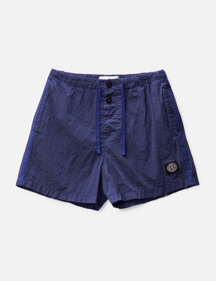 Shop Stone Island Econyl® Regenerated Nylon Swim Shorts In Purple