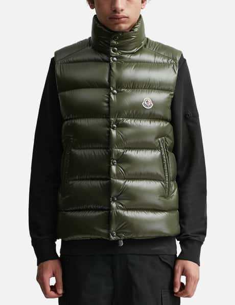 Moncler Olive Green Tibb Down Gilet HBX