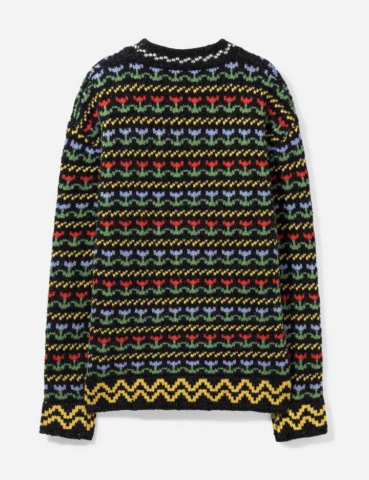 Marni Shetland Wool Sweater With Fairisle Motif