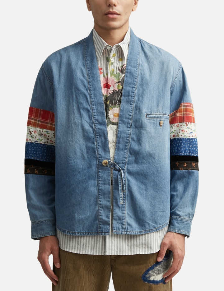 KHOKI Patchwork Denim Overshirt