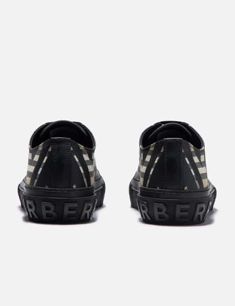 Burberry - Sliced Check Cotton Sneakers