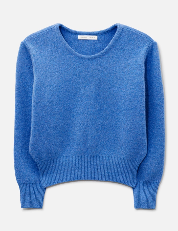 Moondal Basic Round Knit In Blue
