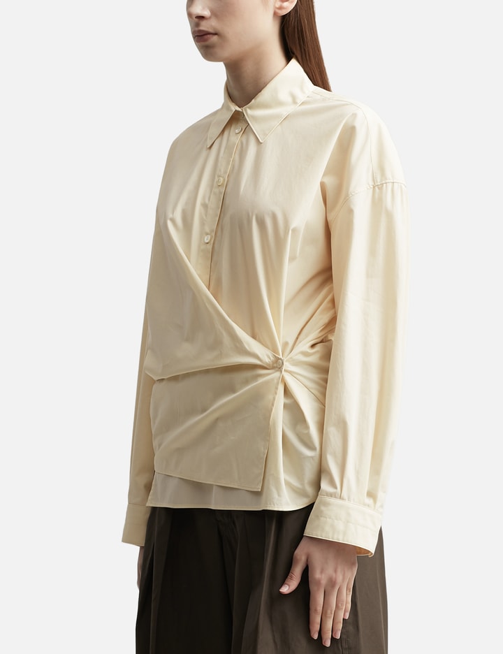 STRAIGHT COLLAR TWISTED SHIRT Placeholder Image