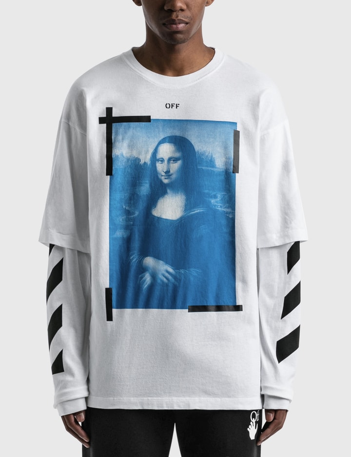 Forvirre buket lejesoldat Off-White™ - Mona Lisa Double Sleeve T-shirt | HBX - Globally Curated  Fashion and Lifestyle by Hypebeast
