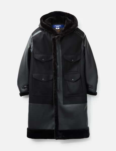 Junya Watanabe Man Junya Watanabe Man x Filson Faux Shearling Hooded Coat