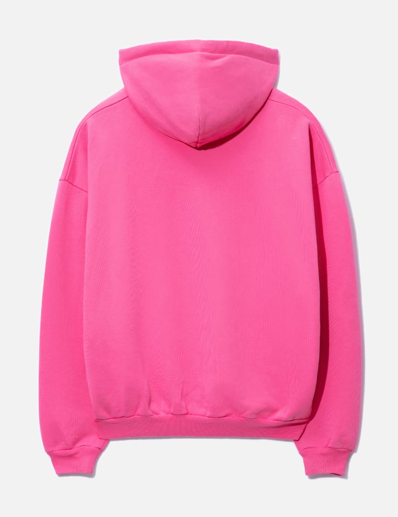 Balenciaga Large Fit logoprint cotton hoodie pink  MODES