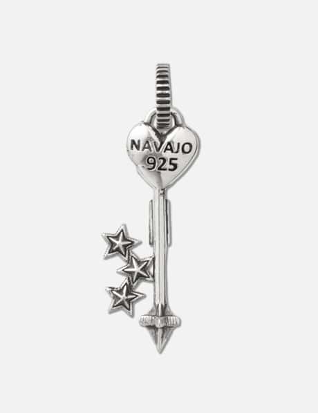 Heart W / Center Hollow Star Key Pendant view 6