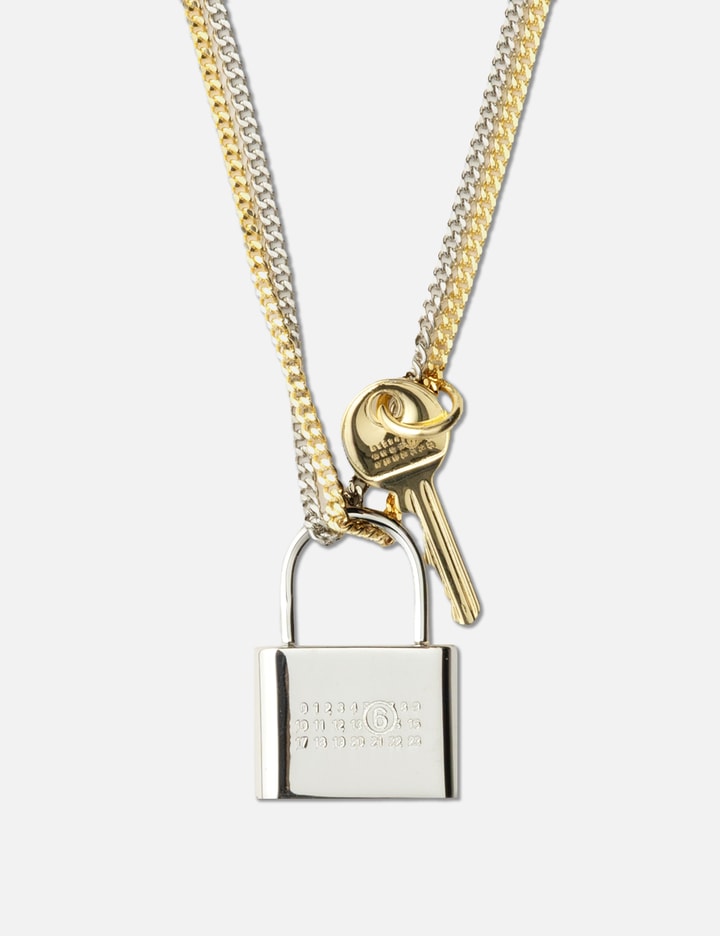 MM6 Maison Margiela Lock & Key Necklace