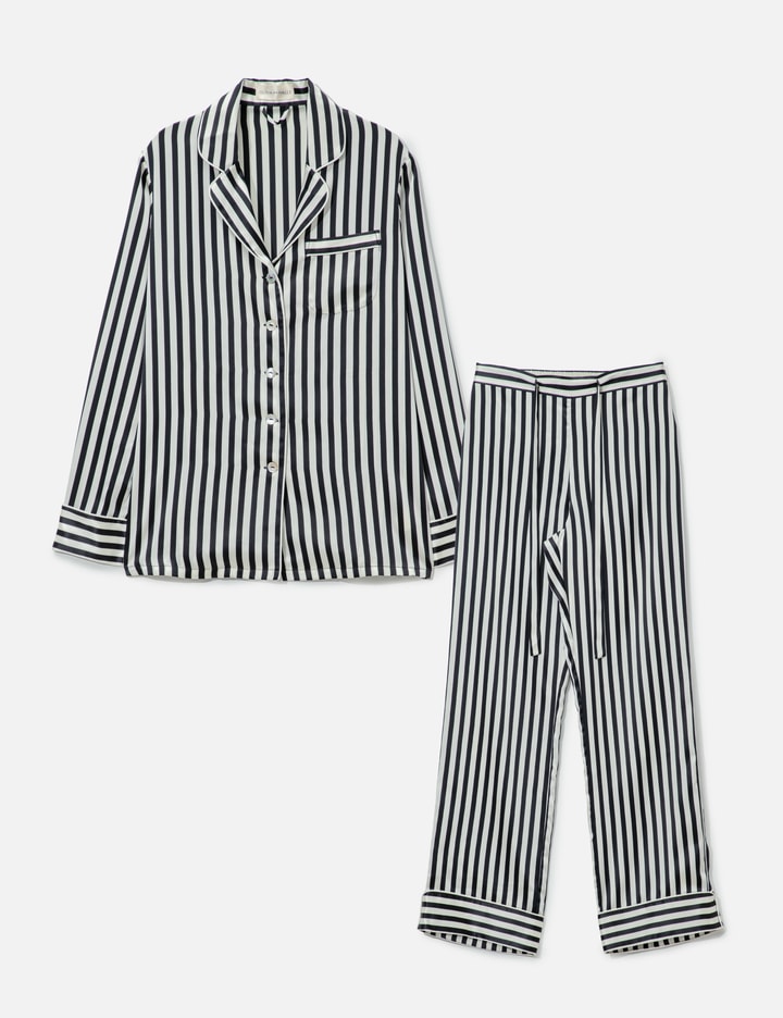 Olivia von Halle Lila Nika Pajama Set (Striped)