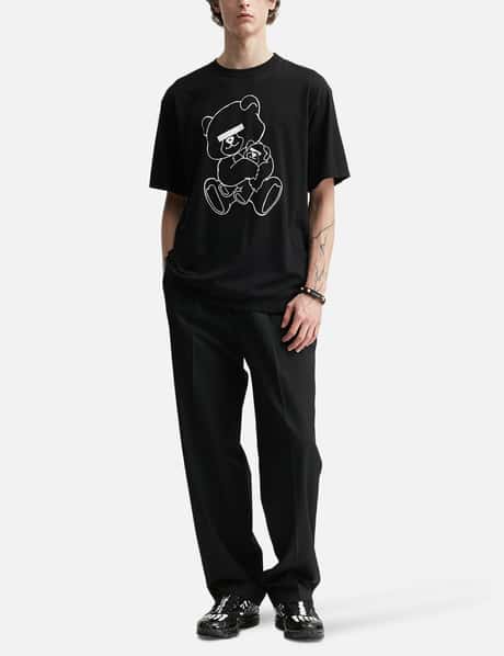 Undercover BEAR Short sleeve T-shirt - Black crewneck tee with 
