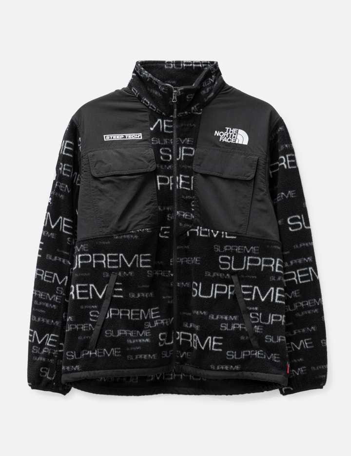 Supreme X The North Face Fleece Jacket In Black