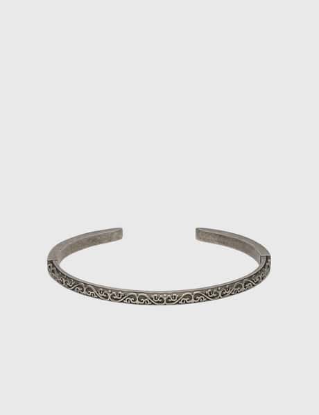 Maison Margiela ENGRAVED CUFF BRACELET HBX Globally Curated