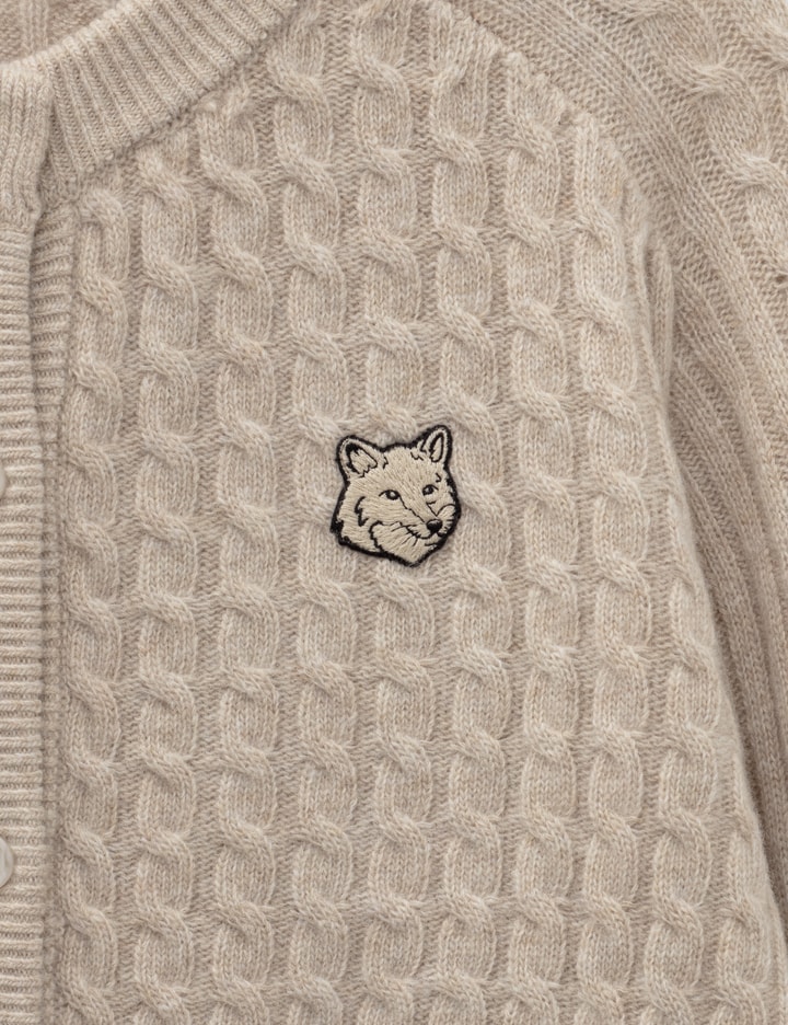 Maison Kitsuné Fox Head Cable Knit Cardigan