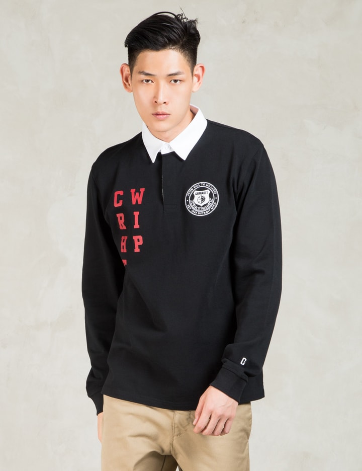 Black/Fire Truck L/S Crht Wip Polo Placeholder Image