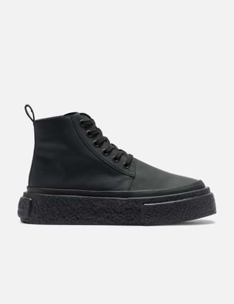 MM6 Maison Margiela Lace-up Leather Sneakers