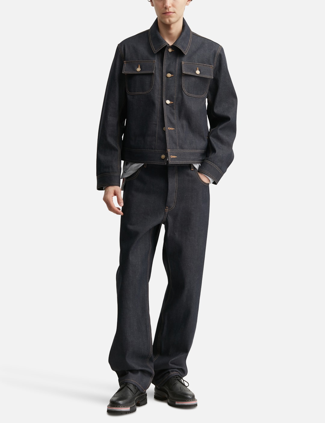 Selvedge Denim Backstrap Trouser view 15