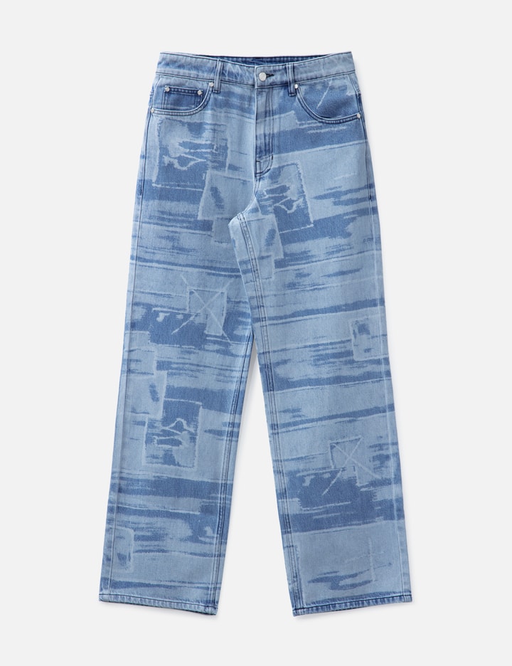 Lasered Baggy 5 Pockets Pants Placeholder Image