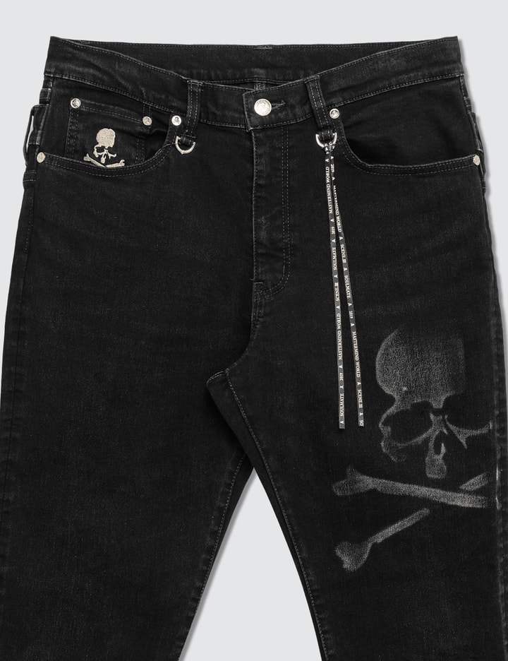 Faded Skull Tapered Jeans Placeholder Image