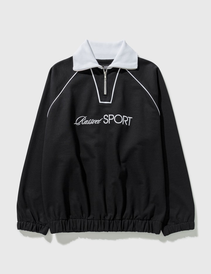 Rassvet Sport Collared Sweatshirt In Black