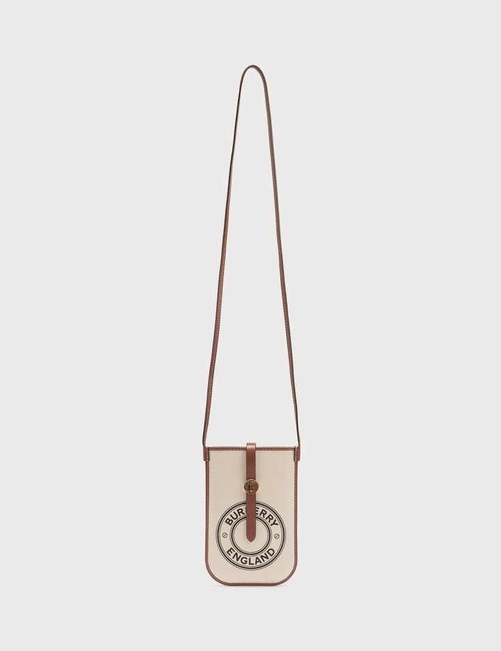 Mini Logo Graphic Canvas and Leather Phone Bag Placeholder Image