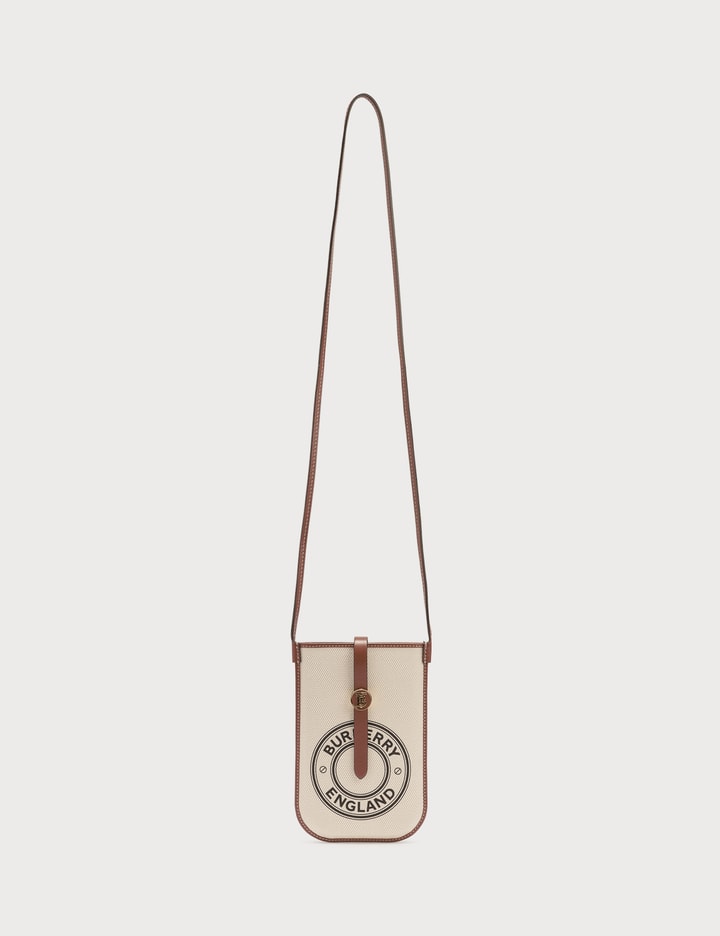 Mini Logo Graphic Canvas and Leather Phone Bag Placeholder Image