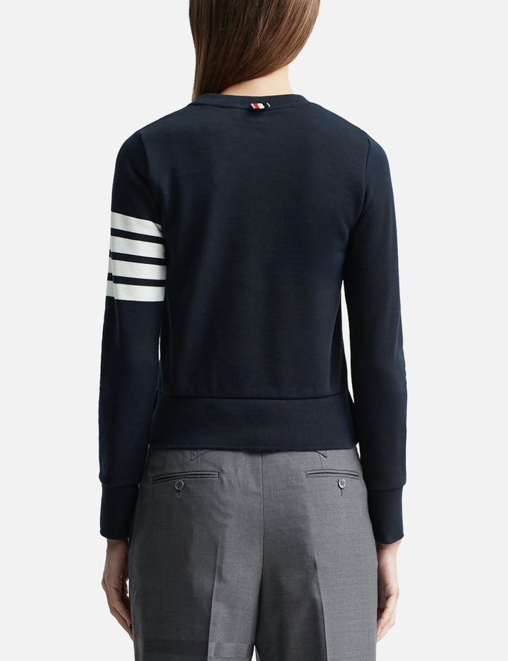 Loopback Jersey Knit Engineered 4-Bar Stripe Classic Crewneck Pullover Placeholder Image