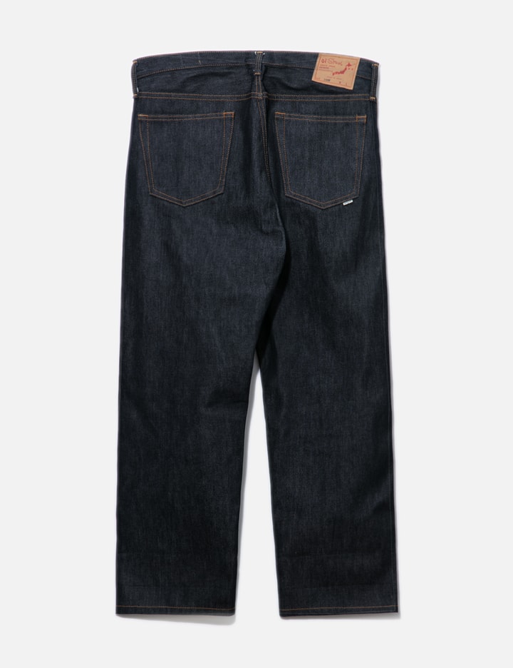 Shop Orslow Unwashed Jeans In Navy