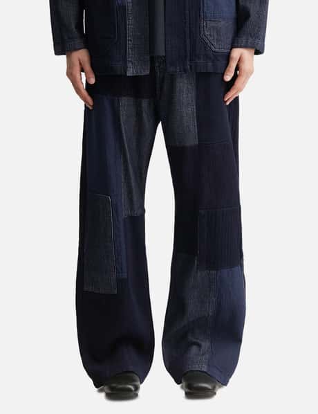Patchwork Pants Rinse view 10