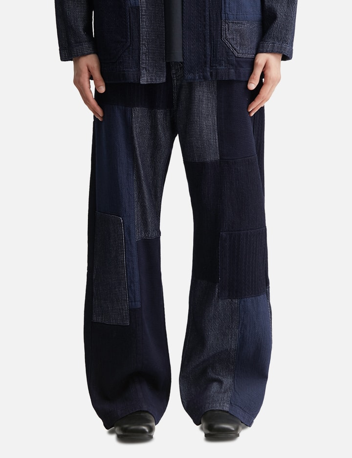 펀드멘탈 Patchwork Pants Rinse