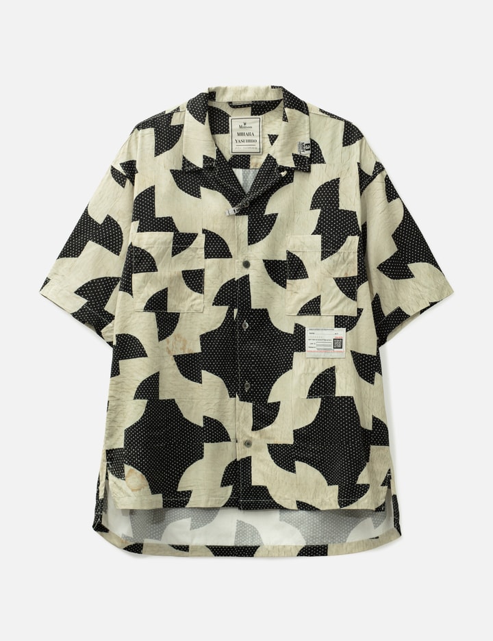 Maison Mihara Yasuhiro Patchwork Print Rayon Shirt