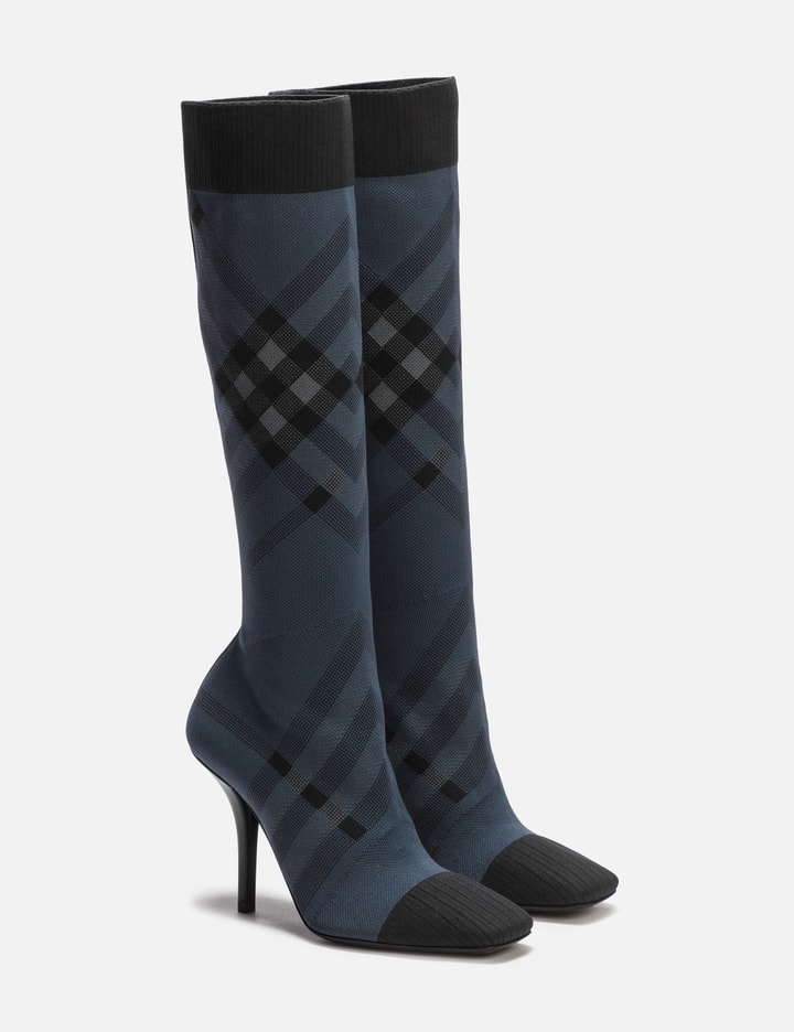 Knitted Check Sock Boots Placeholder Image