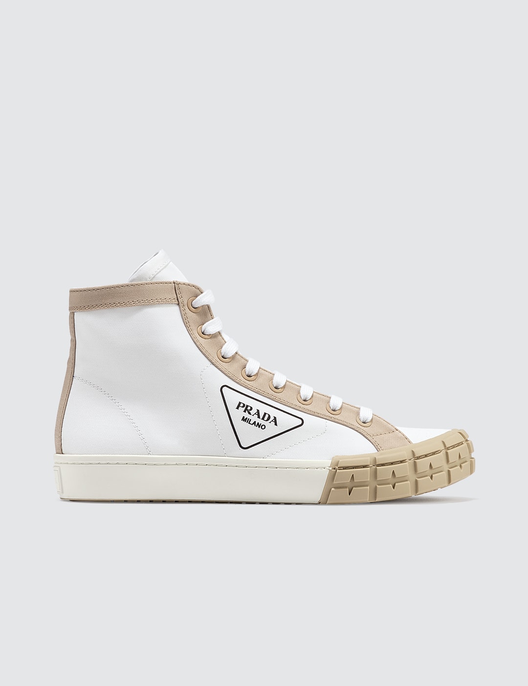 Prada - Gabardine Bicolor Sneaker | HBX - Globally Curated Fashion and  Lifestyle by Hypebeast