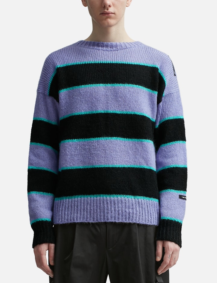 "N" MOHAIR STRIPE KNIT Placeholder Image