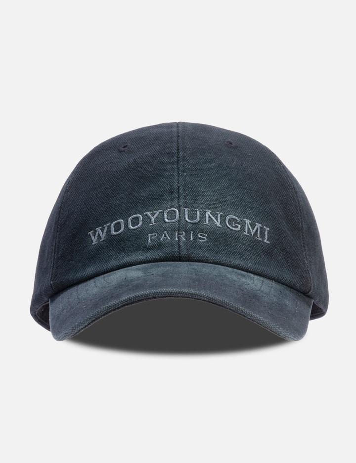 Wooyoungmi Navy Dyed Logo Ball Cap