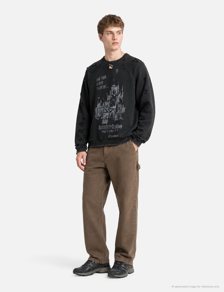 Basketcase Retreat Repaired Crewneck