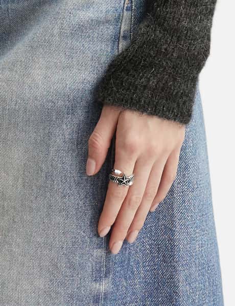 Double Large Arrow Large Star Ring view 8