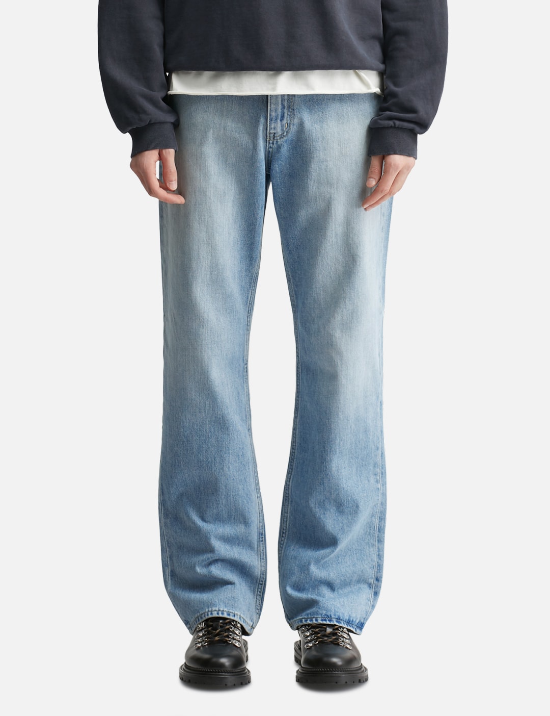 Slim Straight Denim Jeans view 11