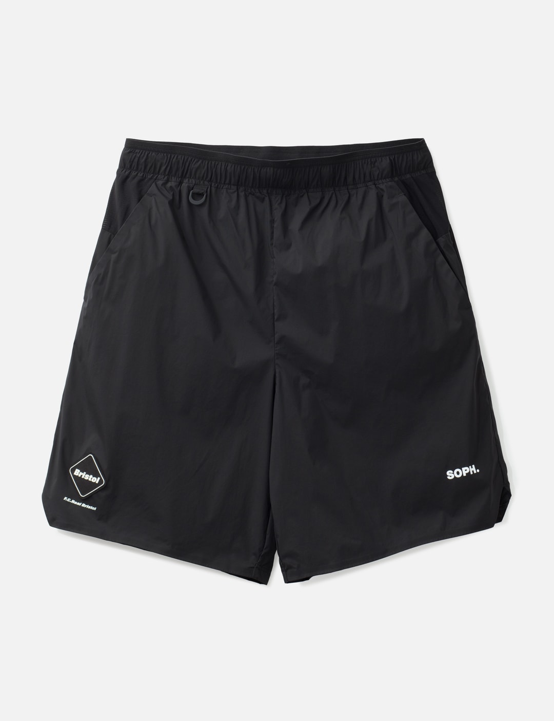 F.c. Real Bristol Light Weight Breathable Packable Shorts In Black