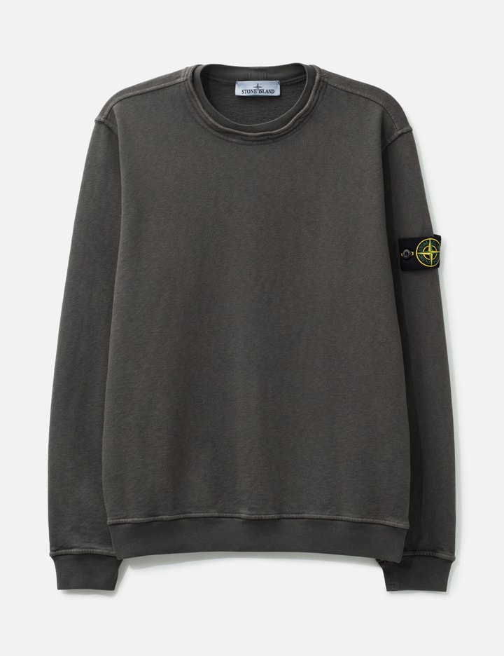 Stone Island GARMENT DYED MALFILE FLEECE SWEATSHIRT