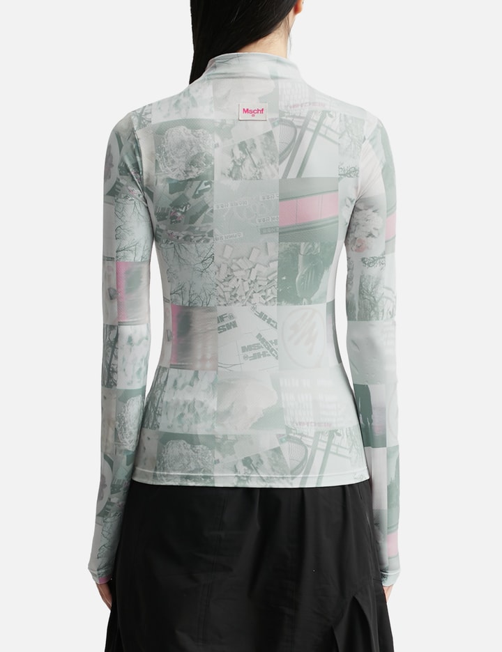 Printed Mock Neck Cycling Jersey Top Placeholder Image