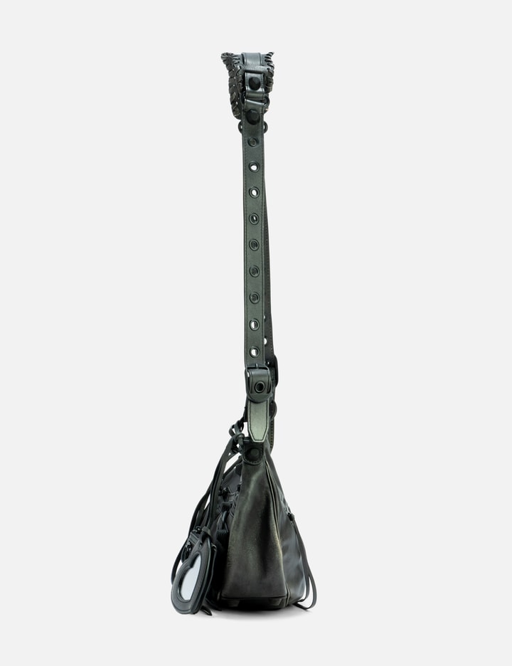 Le Cagole Small Studded Crinkled-leather Shoulder Bag Placeholder Image