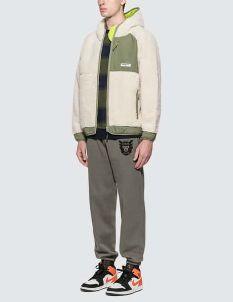 thisisneverthat® - Hooded Boa Fleece Jacket | HBX - Globally 