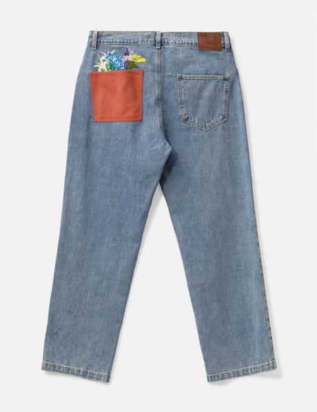 KidSuper - Flower Pots Denim Jeans | HBX