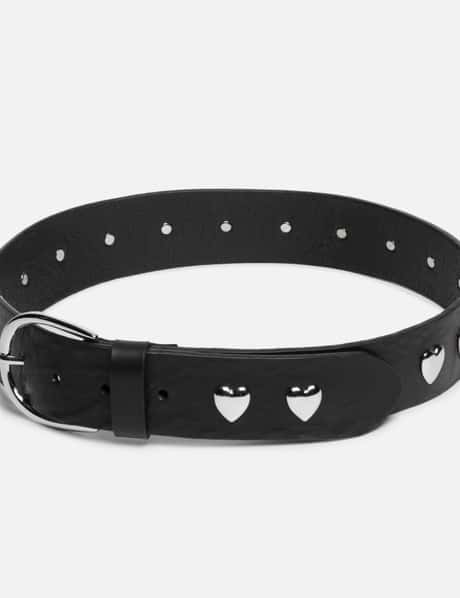 Sandy Liang Rivetto Belt in Silver Sandy Liang Rivetto Belt - Black/Silver | Garmentory main image 3