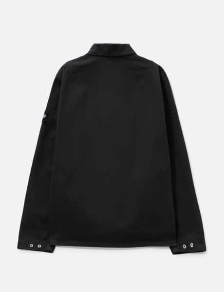 Garment Dyed Denim Zip-Up Overshirt view 8