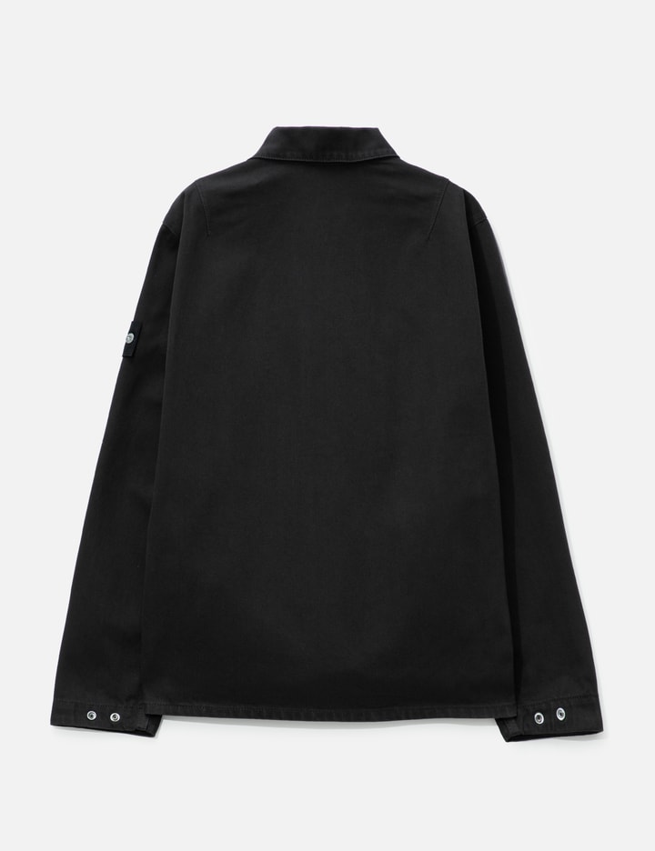 Stone Island Garment Dyed Denim Zip-Up Overshirt