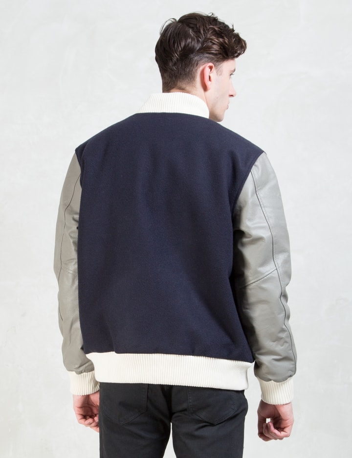 Navy/Grey Classic Varsity Jacket Placeholder Image